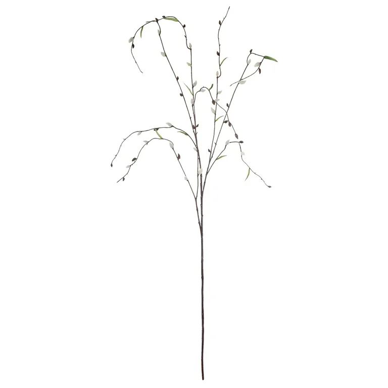 46" Artificial Silk White Pussy Willow Long Stem, by Mainstays | Walmart (US)