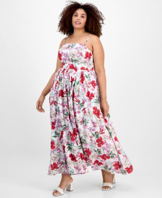 Plus Size Delicate Garden Maxi Dress | Macy's