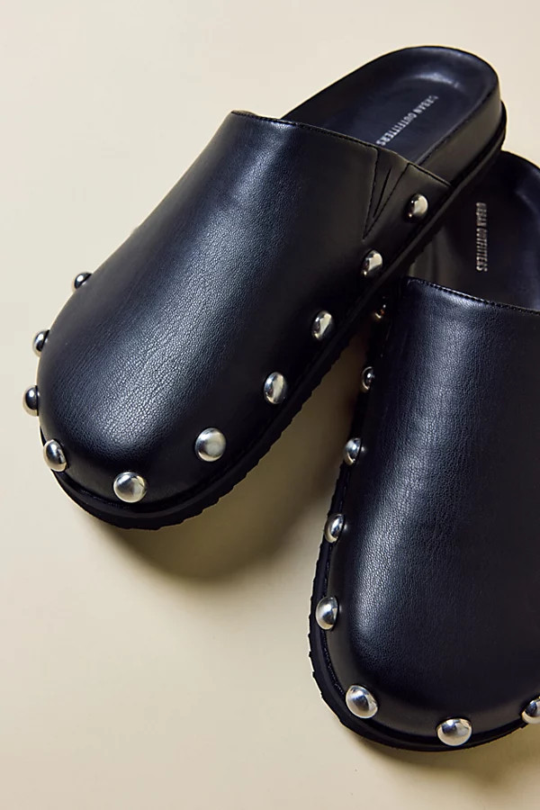 Urban Outfitters UO Baxter Studded Clogs in Black, Women's at Urban Outfitters | Urban Outfitters (US and RoW)