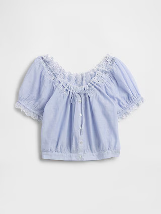 Eyelet Crop Top | Gap (US)