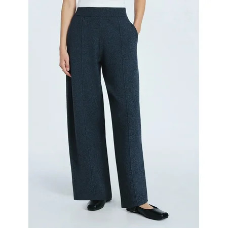 Scoop Women's Sweater Knit Barrel Pants, Sizes XS-XXL | Walmart (US)