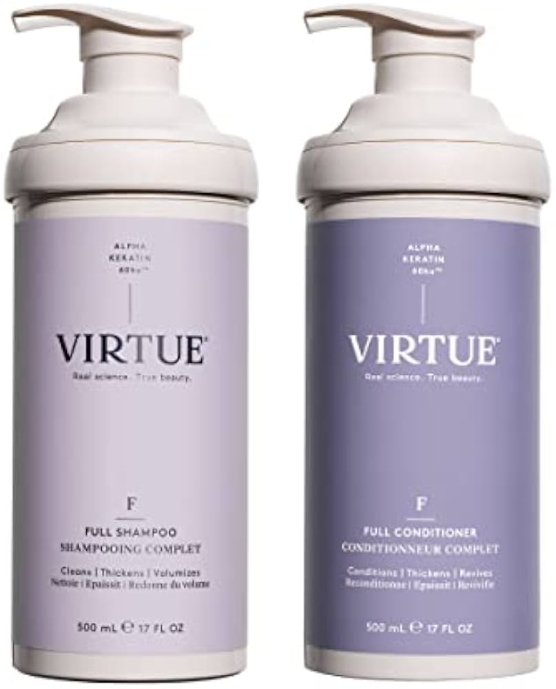 VIRTUE Full Volumizing Shampoo & Conditioner Set, Fine Hair, 17 Fl Oz | Amazon (US)