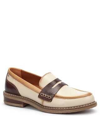 Aldaya W8J Water Resistant Leather Penny Loafers | Dillard's