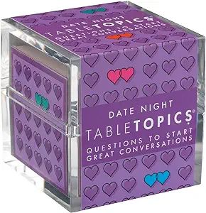 TableTopics Date Night - 135 Question Cards, Conversation Starters for Couples, Fun Game for Date... | Amazon (US)