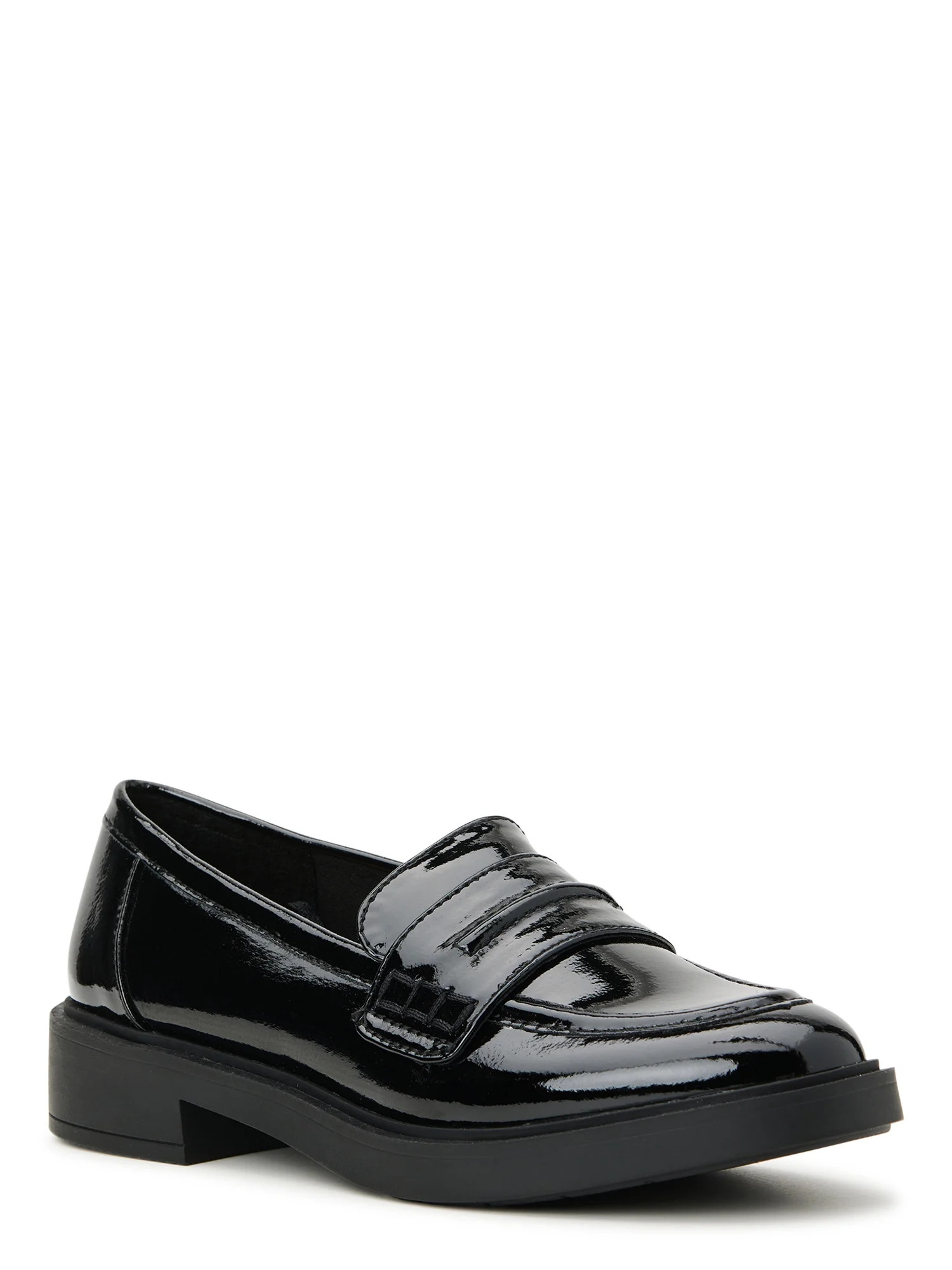 Time and Tru Women's Slip on Penny Loafer Dress Shoe - Wide Width Available - Walmart.com | Walmart (US)