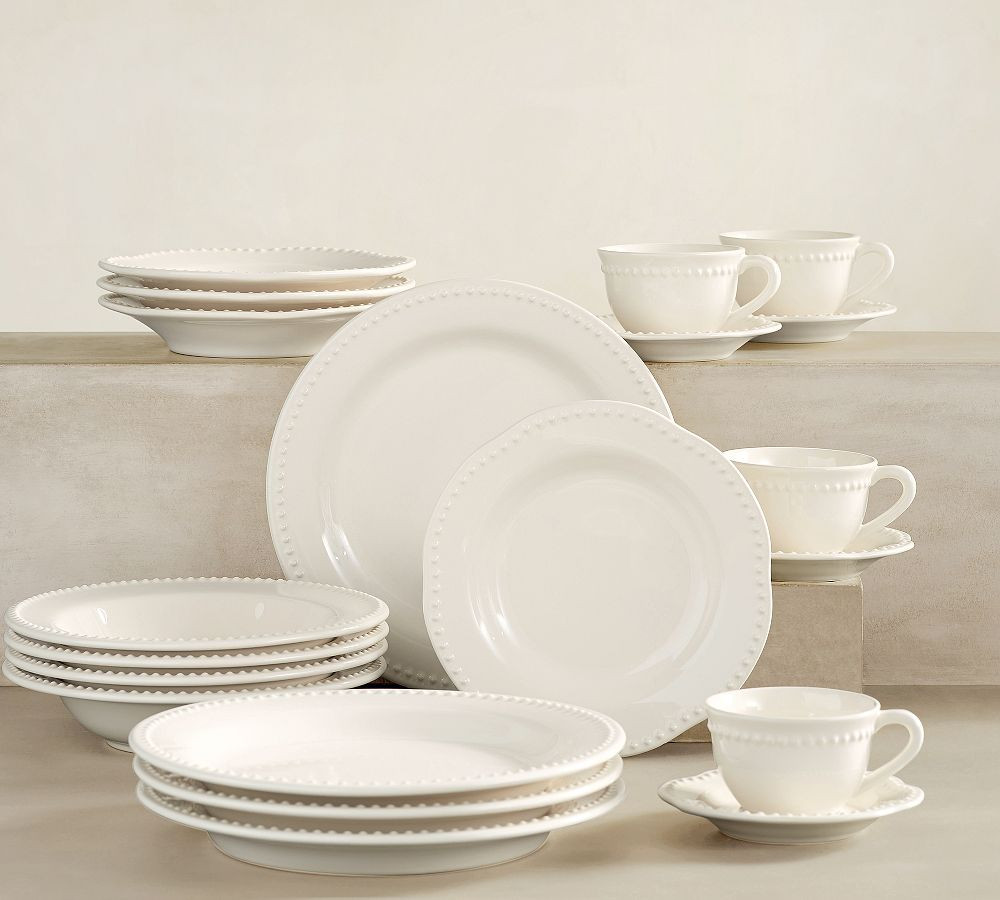 Emma Beaded Stoneware Dinnerware Sets | Pottery Barn (US)