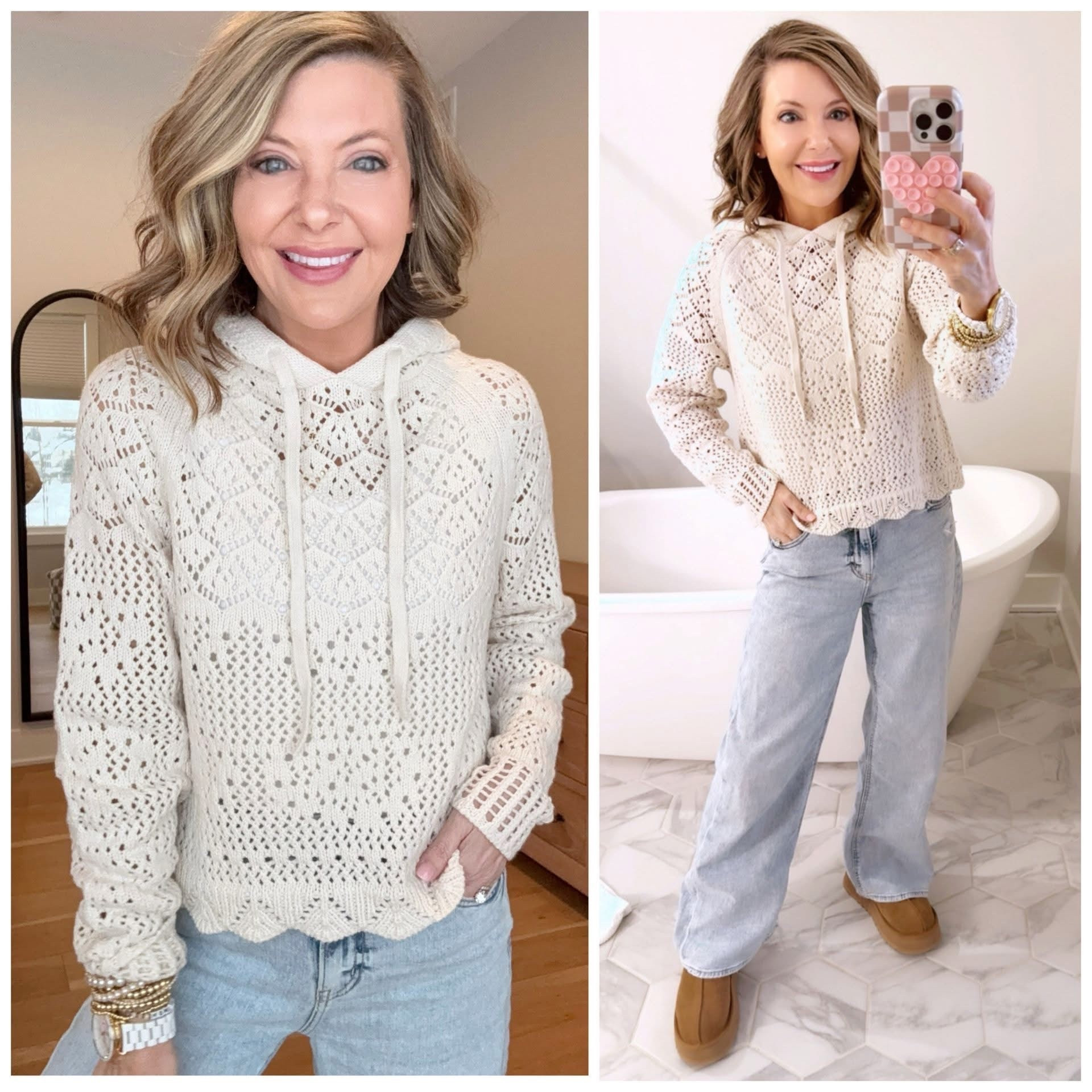 Good morning ladies, rounding up last week’s TOP 5 purchases on my page ￼🙌 This crochet hoodie, took the cake!   

Did you grab any of these? 



#LTKgrwm #LTKSeasonal