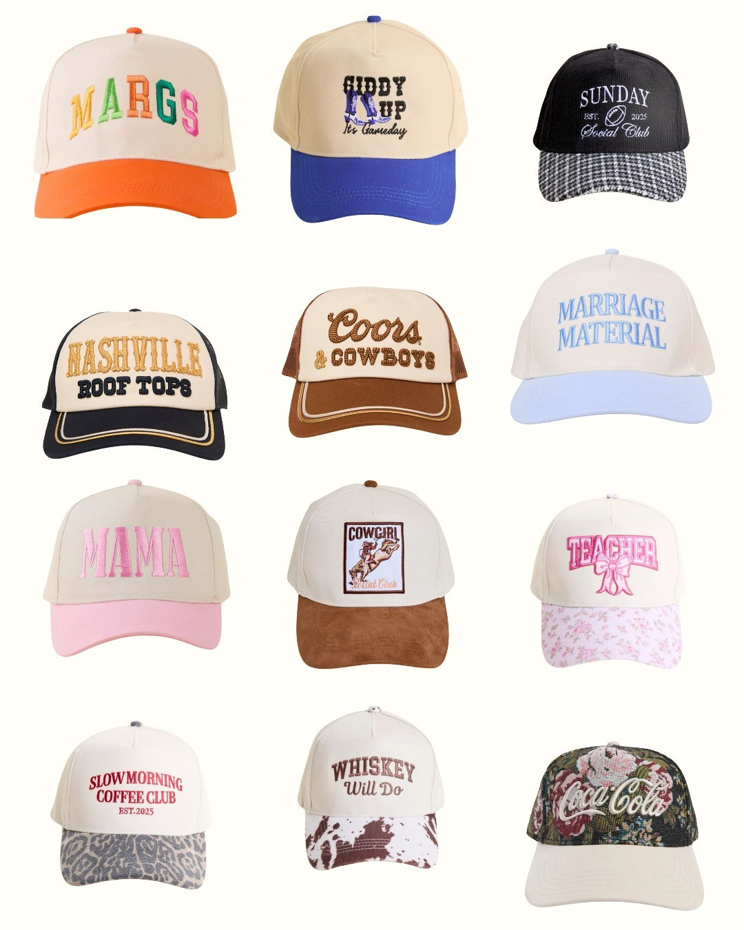 Trucker hats but make them ✨a personality trait✨Trending Casual style accessories 

#LTKFindsUnder50 #LTKActive #LTKFindsUnder100