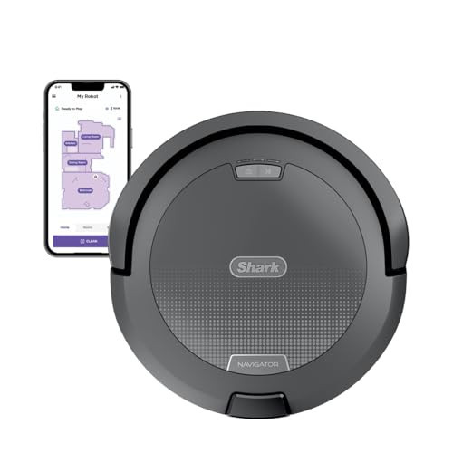 Shark Navigator Robot Vacuum with SmartPath Navigation and Self-Cleaning Brushroll, Powerful Suction, Pet Hair Pickup, Anti-Hair Wrap, for Carpets & Hard Floors, Steel Grey, RV2110 | Amazon (US)