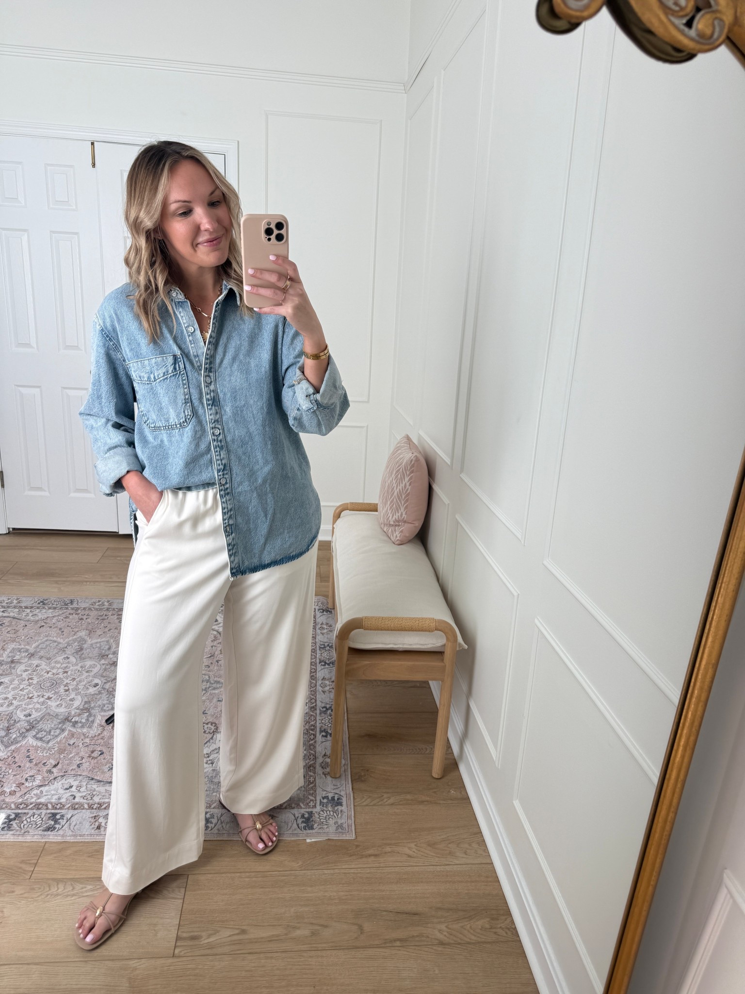 Denim shirt from target you need  

#LTKdayinmylife #LTKselfcare #LTKmorningroutine