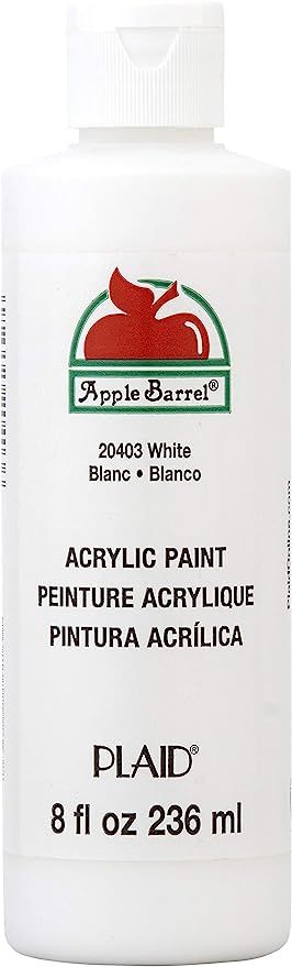 Apple Barrel Acrylic Paint in Assorted Colors (8 Ounce), 20403 White | Amazon (US)