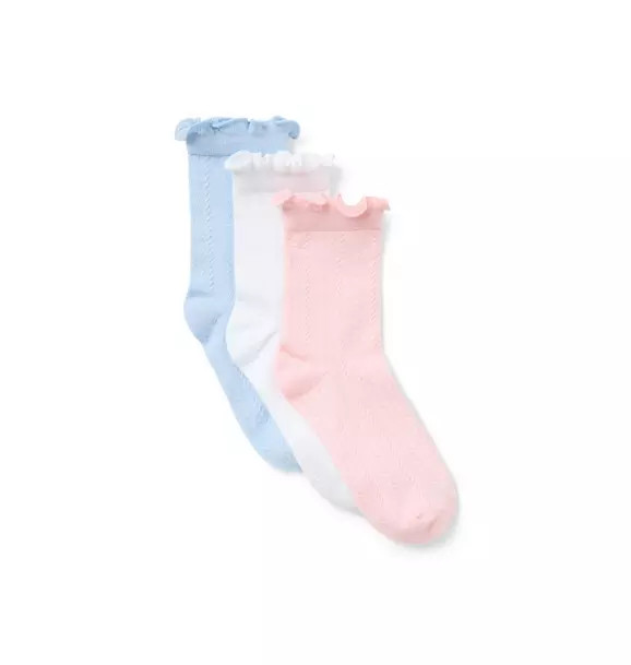 Pointelle Sock 3-Pack | Janie and Jack