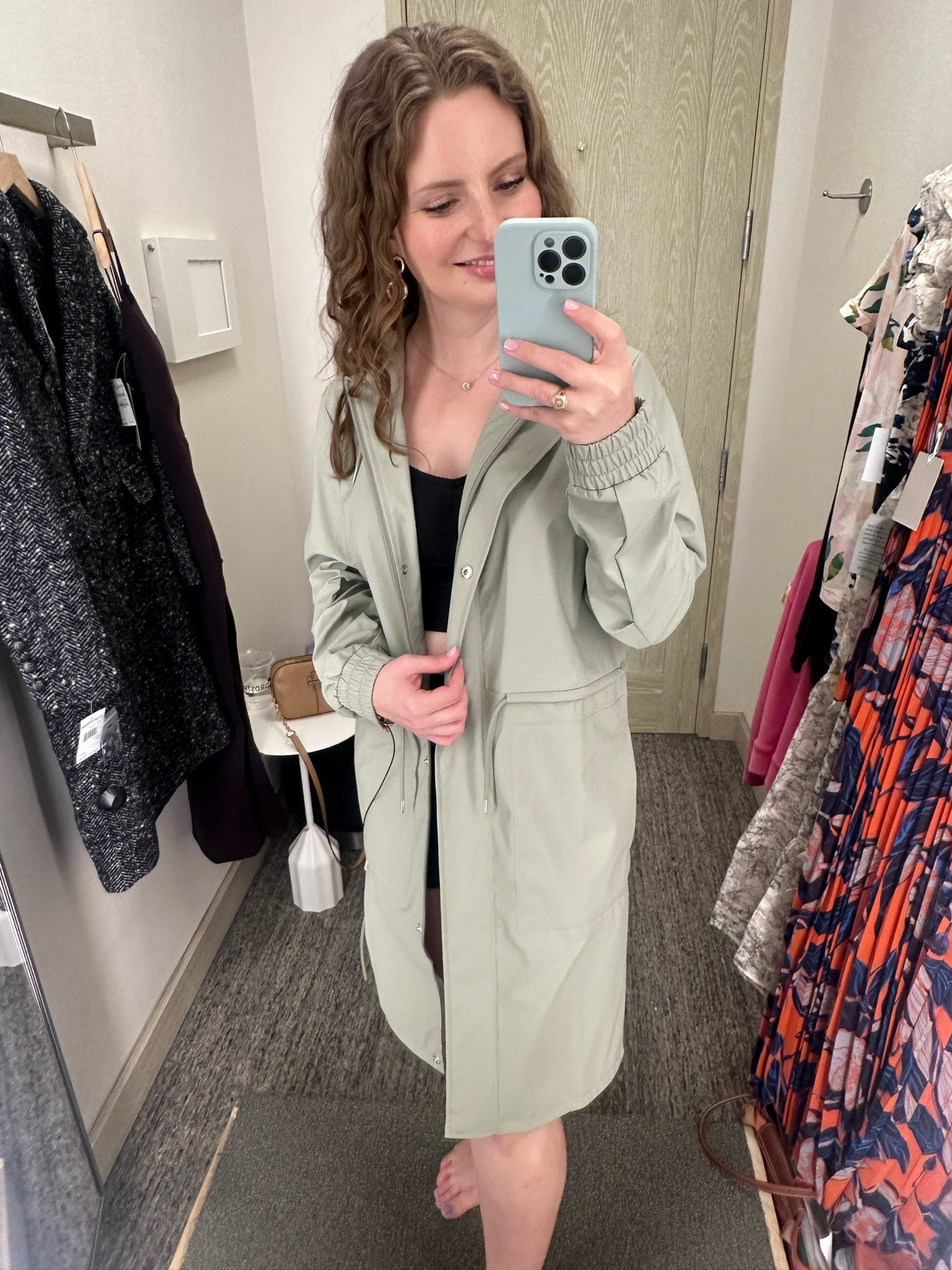 This Rains waterproof jacket is my coat of the year from the Anniversary Sale! Wearing an XS in this beautiful pistachio color. 

#LTKxNSale #LTKFitness #LTKSummerSales