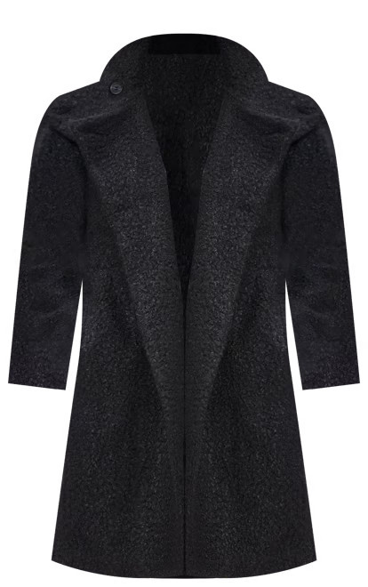 Curly Funnel Neck Coat | LOFT