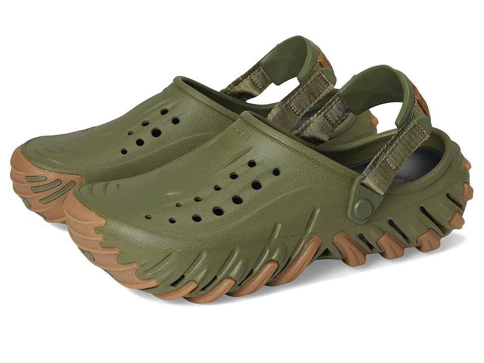 Crocs Echo Ro Clog Clog Shoes Army Green: Men's 12 - Women's 14 Medium | Zappos.com