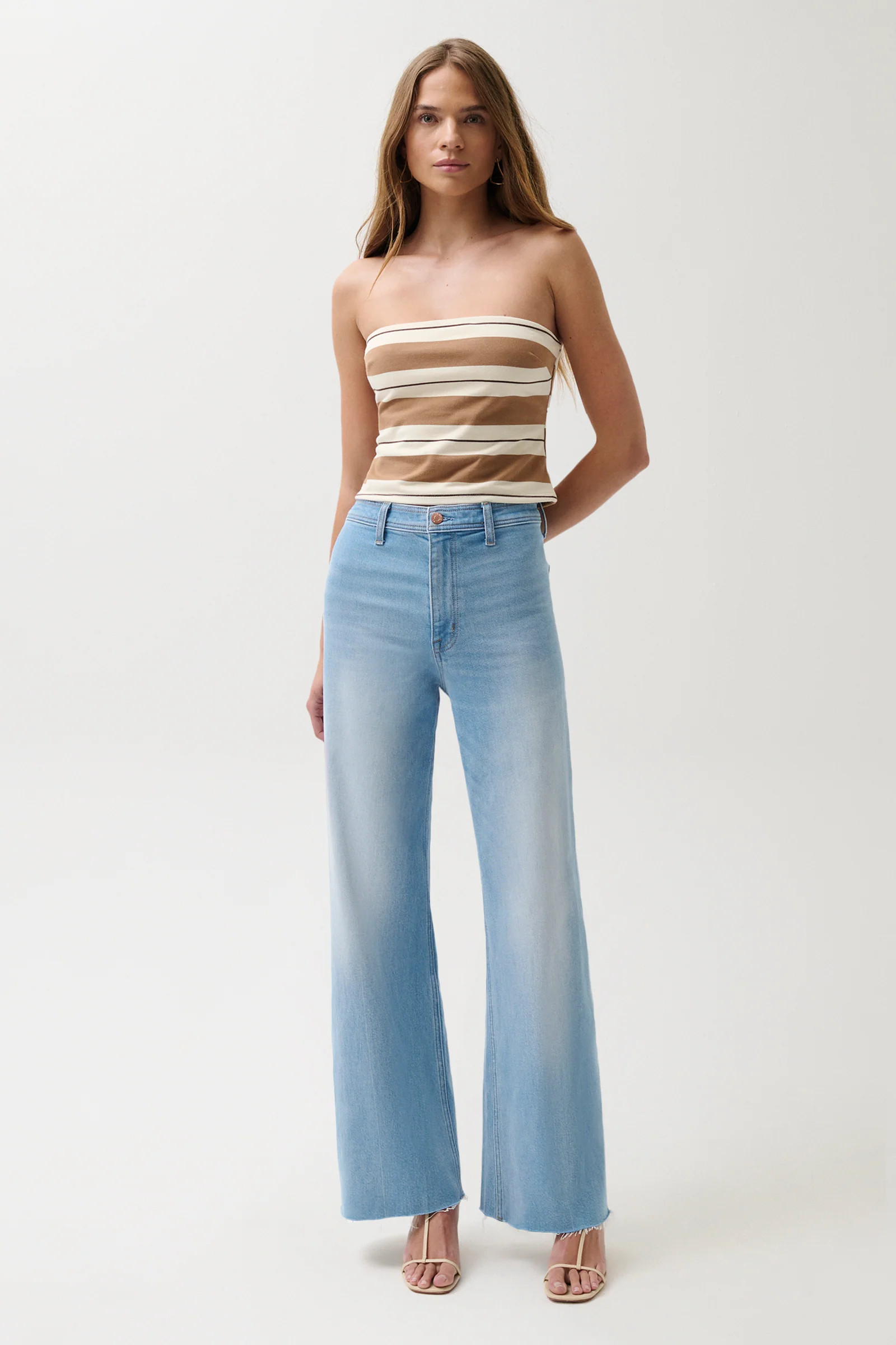 Penny High Rise Wide Leg Jean - Whisper | Pistola Denim