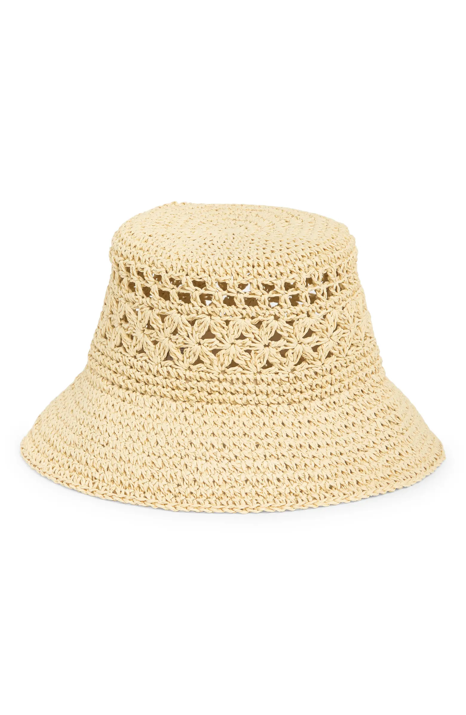 Crafted Weave Packable Bucket Hat | Nordstrom Rack