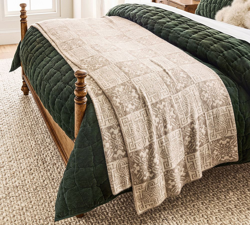 Jacquard Knit Fair Isle Blanket | Pottery Barn (US)