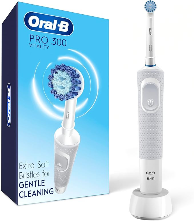 Oral-B Pro 300 Sensitive Clean Vitality Electric Toothbrush with (1) Brush Head, Rechargeable, Wh... | Amazon (CA)