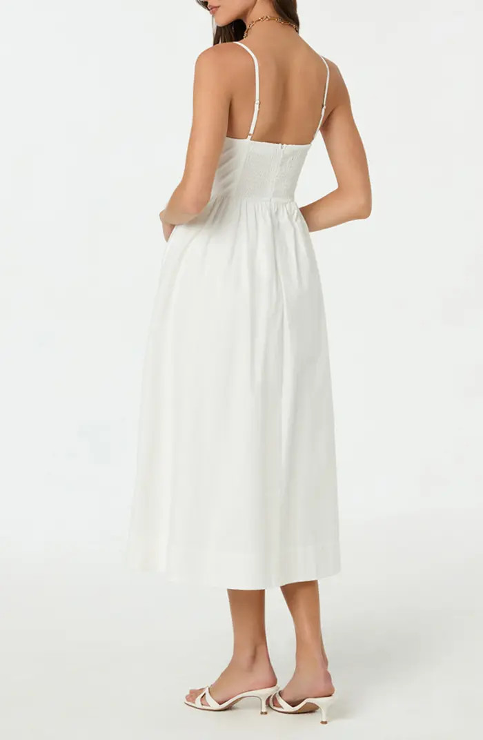ASTR the Label Poplin Bow Detail Midi Dress | Nordstromrack | Nordstrom Rack