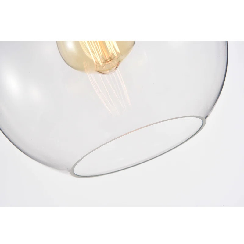 Hervey 3 - Light 21.5" Antique Black and Antique Gold Cluster Globe Pendant | Wayfair North America