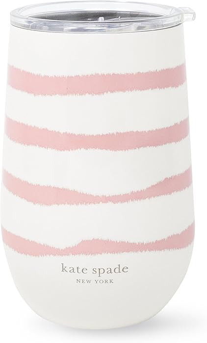 kate spade new york Insulated Stainless Steel Wine Tumbler, 16 Ounce Double Wall Tumbler, Stemles... | Amazon (US)