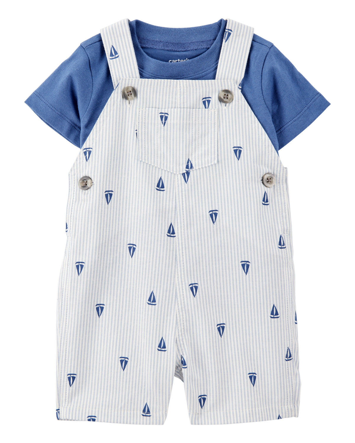 Baby 2-Piece Tee & Sailboat Shortall Set | Carter's Inc