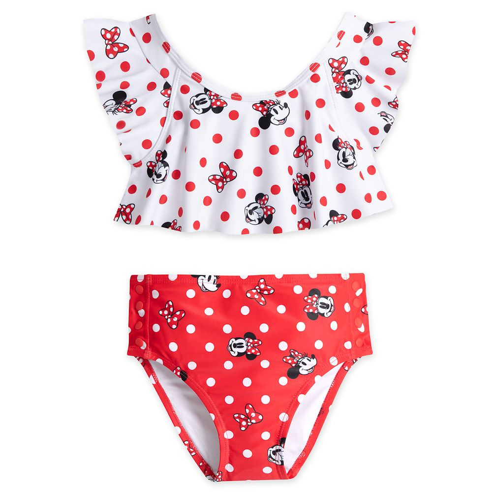 Minnie Mouse Two-Piece Adaptive Swimsuit for Girls | Disney Store