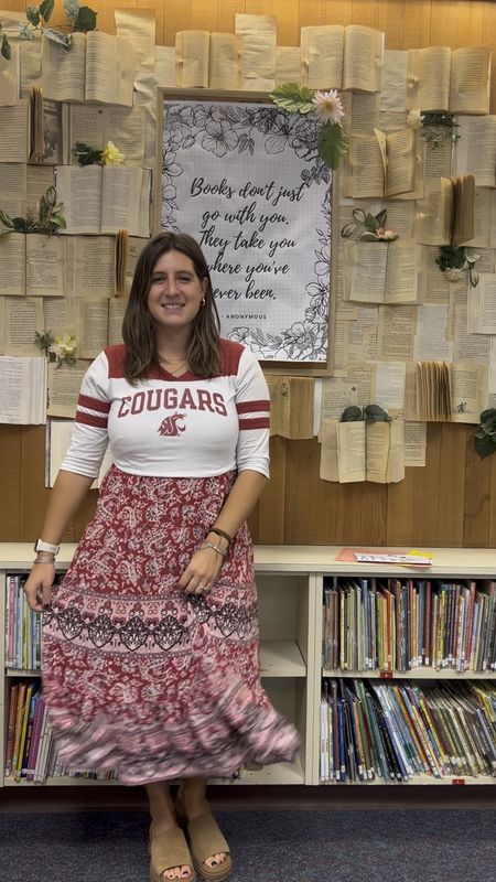 Teacher outfit 
Target
WSU Cougs 
Platform sandals 


#LTKmidsize #LTKfindsunder100 #LTKshoecrush