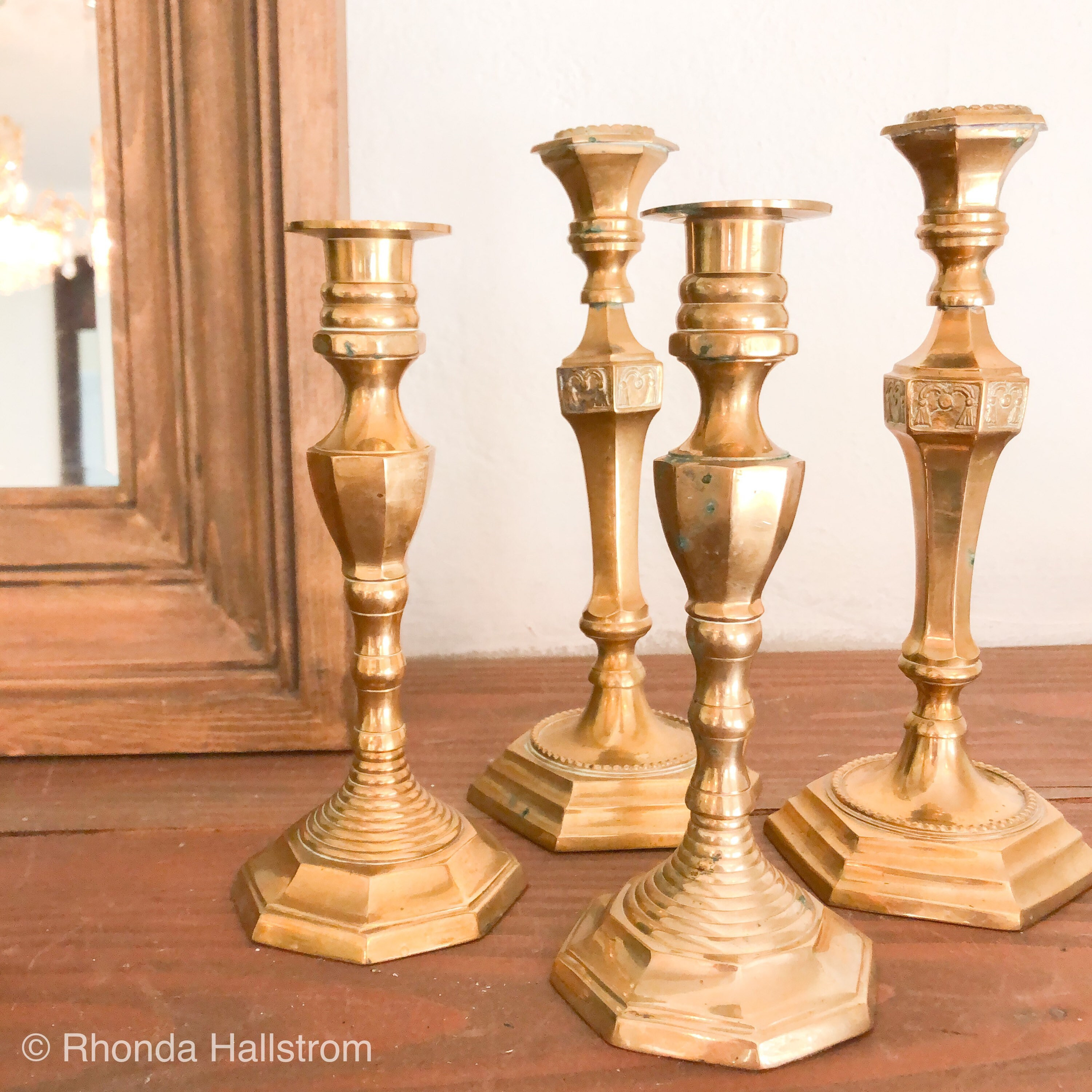 Gold Candle Holder Collection/French Candle Holders/Shabby | Etsy | Etsy (US)