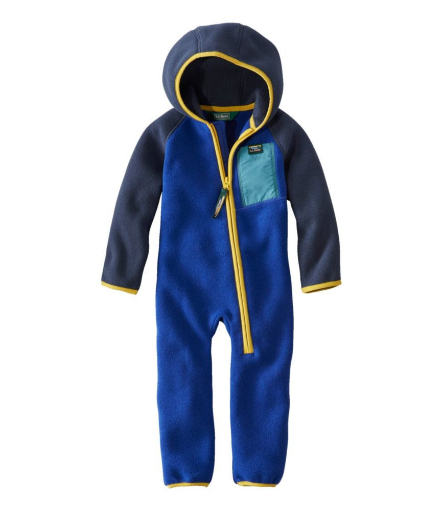 Infants' Retro Mountain Classic Fleece Bunting, Colorblock Indigo Ink/Carbon Navy 0-3 mo, Fleece/Nylon L.L.Bean | L.L. Bean