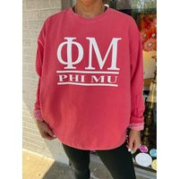 Phi Mu Sorority Sweatshirt Greek Letter Apparel, Big Little Gift | Etsy (US)