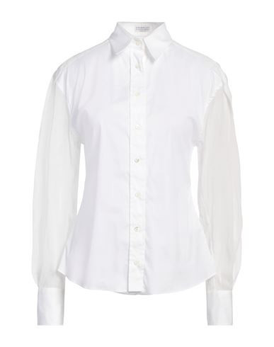 Brunello Cucinelli Woman Shirt White Size S Cotton, Polyamide, Elastane | YOOX (US)