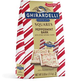 Ghirardelli, Peppermint Bark Chocolate Squares Bag, 0.83 oz | CVS Health
