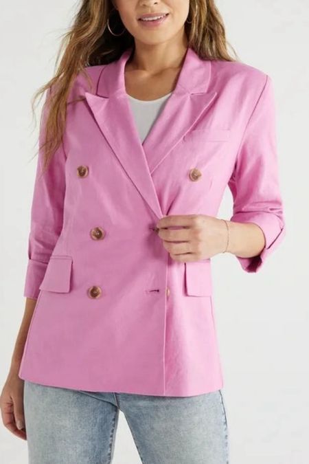 Pink blazer 
#LTKSeasonal 
#LTKfindsunder50 #LTKfindsunder100 #LTKsalealert 


#LTKstyletip #LTKtravel