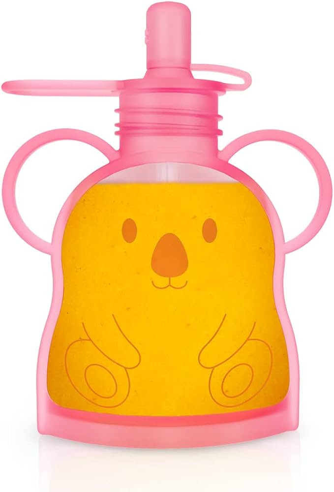 Morlike Living Refillable Silicone Baby Food Pouches, Reusable Squeeze Storage Pouch Bags with St... | Amazon (US)