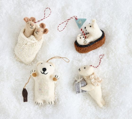 Felt Winter Animals - Set of 4 | Pottery Barn (US)