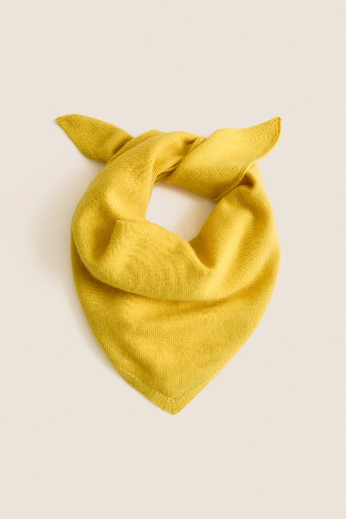Marigold Cashmere Triangle Scarf | Tuckernuck (US)