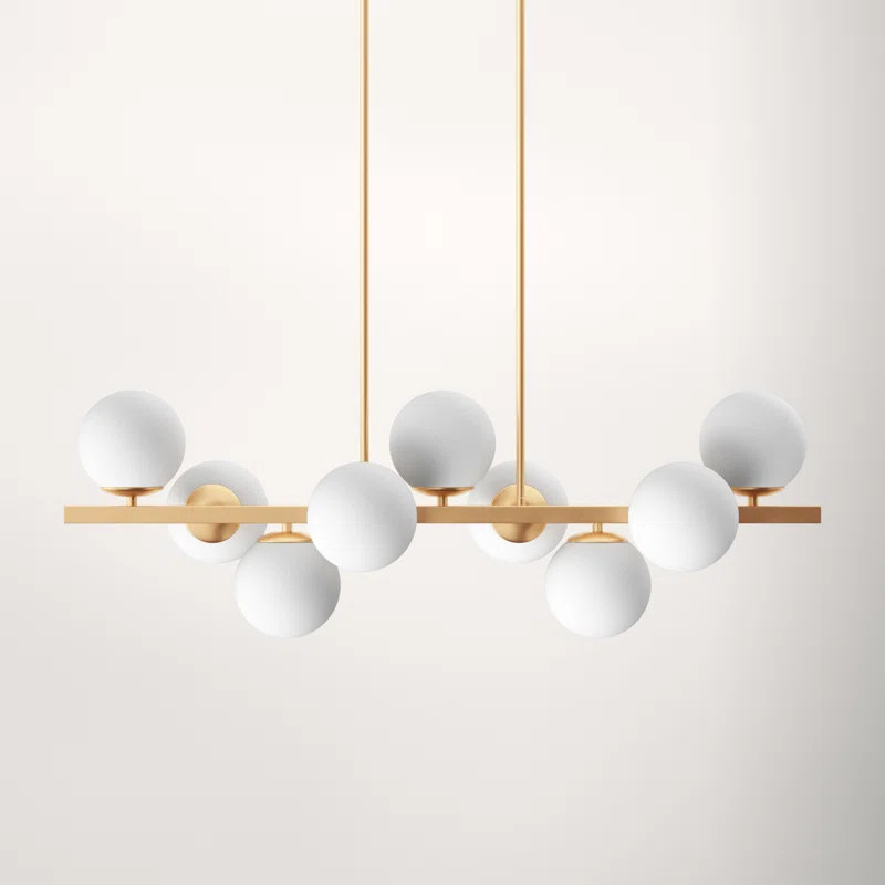 Viola 9 Light Metal Dimmable Chandelier | AllModern