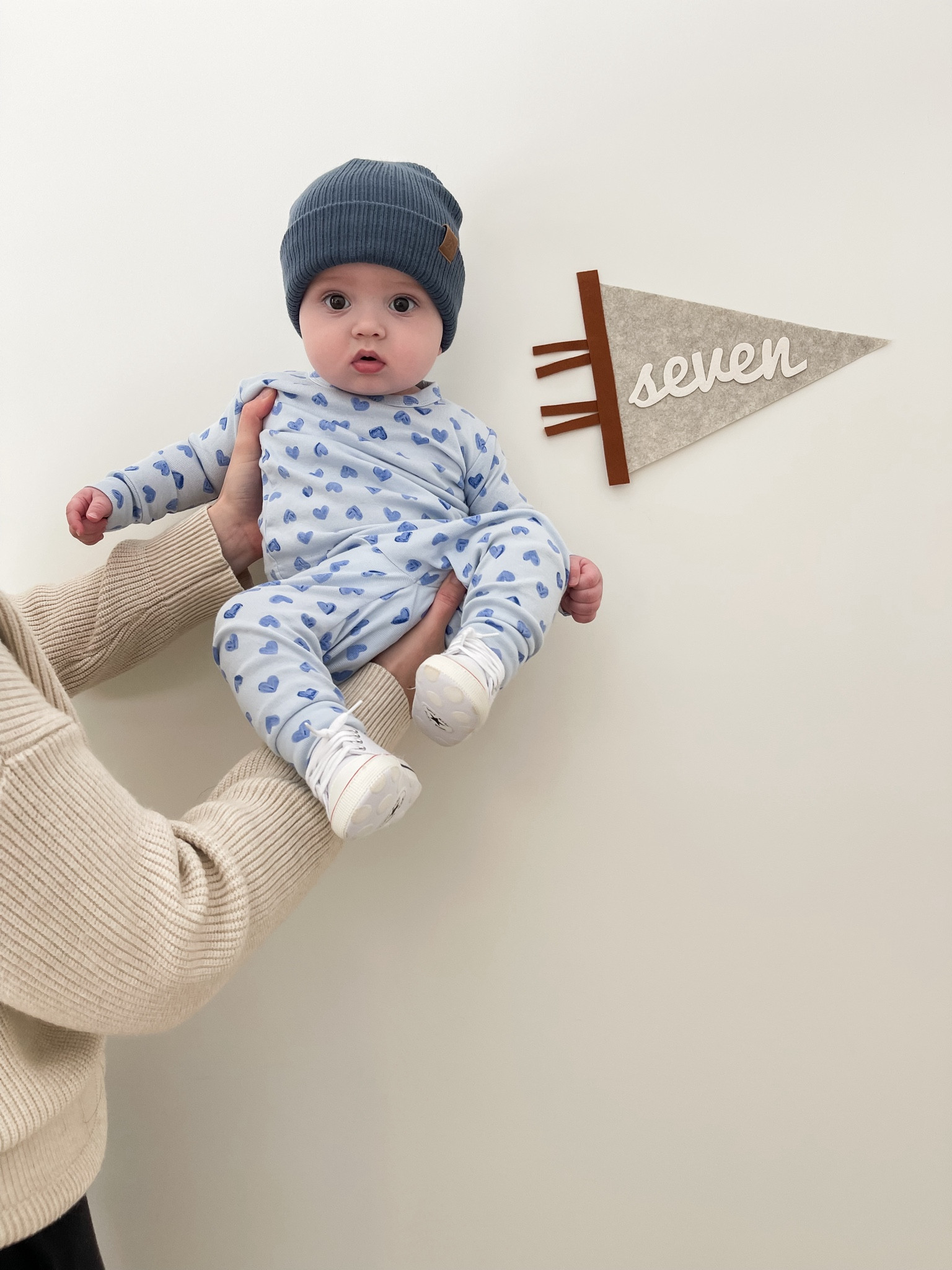 7 month milestone photos, I can’t believe how big my boy is getting 🥹🫶🏻

#LTKBaby #LTKFindsUnder50