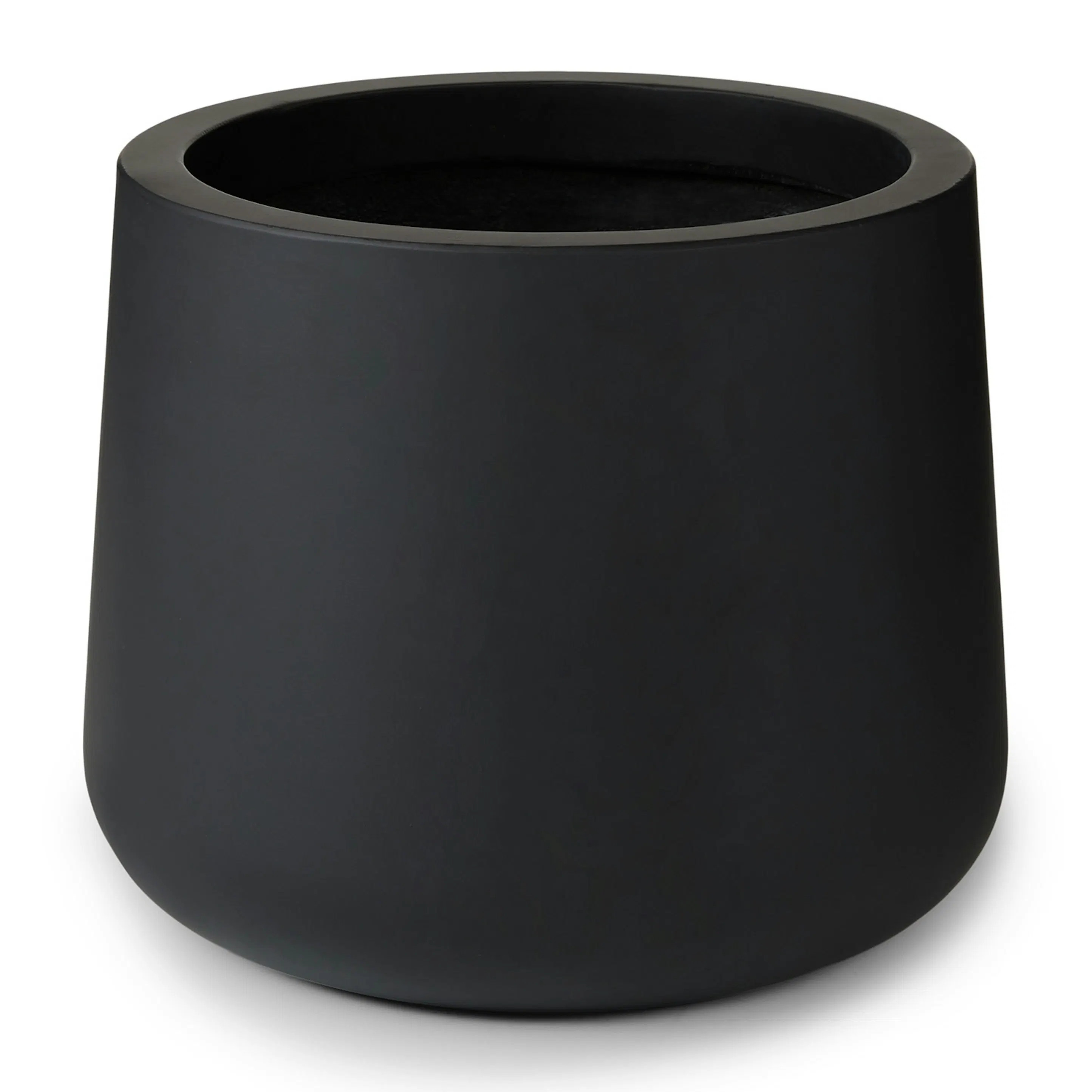 Tuva Wide Indoor/Outdoor Planter - Black | Article