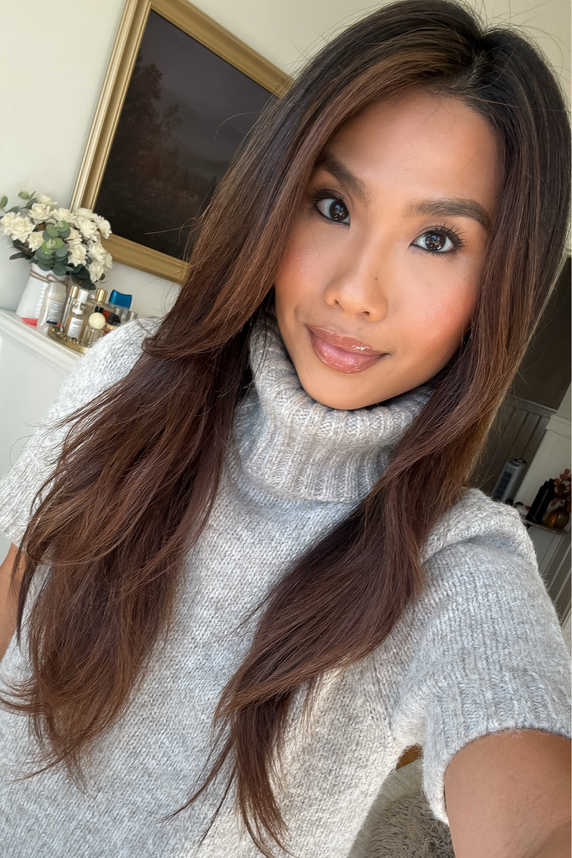 Love this cozy turtleneck! Tts, wearing xs