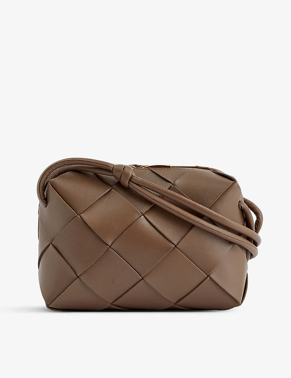 Cassette small intrecciato-weave leather cross-body bag | Selfridges