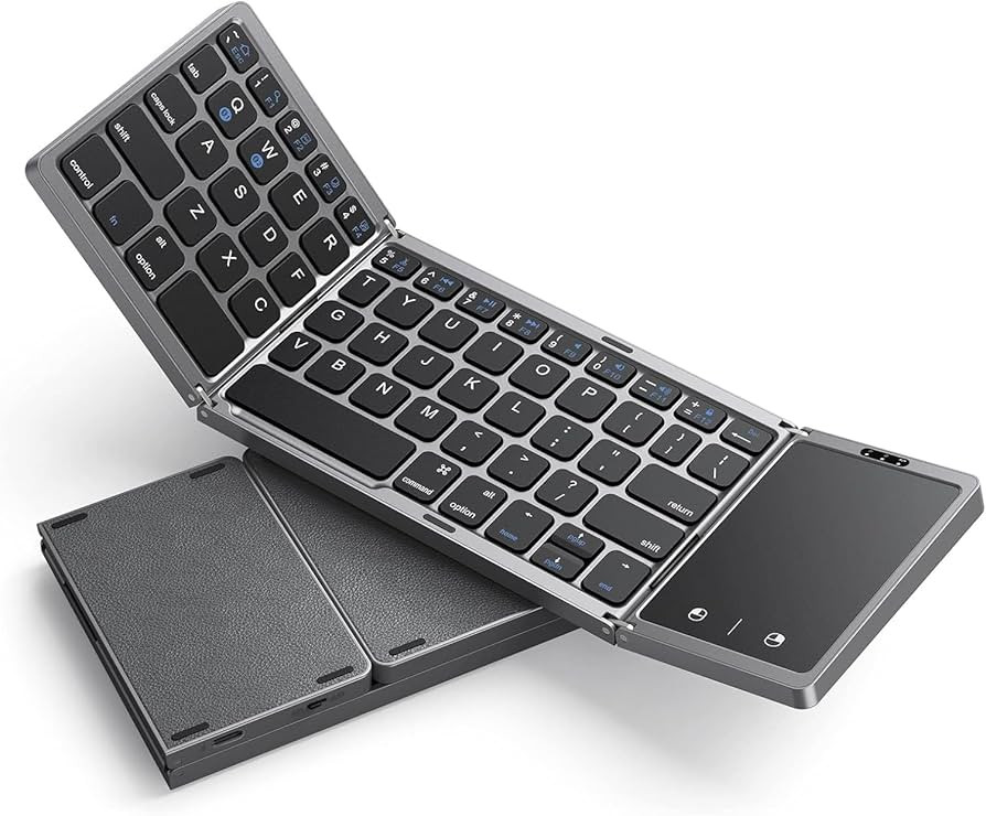seenda Foldable Bluetooth Keyboard for Travel, Tri-Folding Wireless Portable Keyboard with Touchp... | Amazon (US)