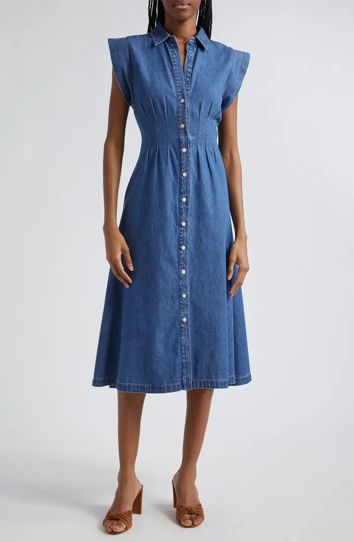 Ruben Denim Midi Shirtdress | Nordstrom