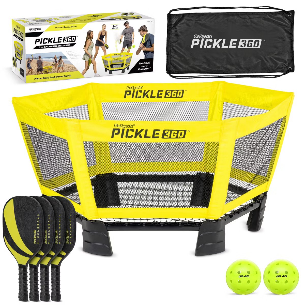 GoSports Pickle 360 Game Set - Pickleball Without a Court - Outdoor Lawn, Beach, and Backyard Pad... | Target