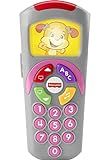 Fisher-Price Pretend TV Remote Baby Toy with Lights Music and Learning Songs, Fine Motor Toy, Lau... | Amazon (US)