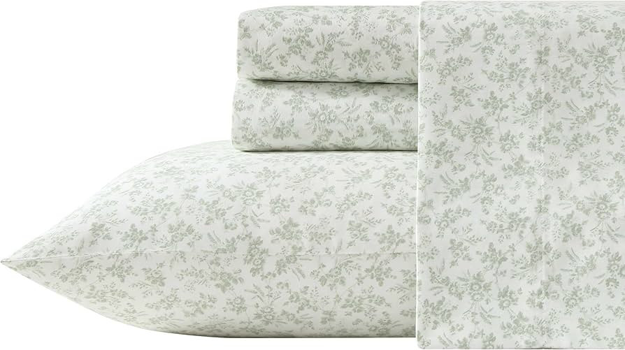 Laura Ashley \u2013 Full Sheet Set, Ultra-Soft Bed Sheets with a Naturally Silky Smooth Cotton Sa... | Amazon (US)