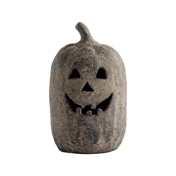 Pottery Barn Artisan Terracotta Jack O' Lantern | LED Light-Up | Halloween Fall Decor | Handmade ... | Walmart (US)