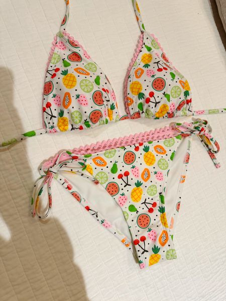 Women’s fruit print bikini @target / string bikini / summer swim / women’s bikinii

#LTKstyletip #LTKfindsunder50 #LTKswim